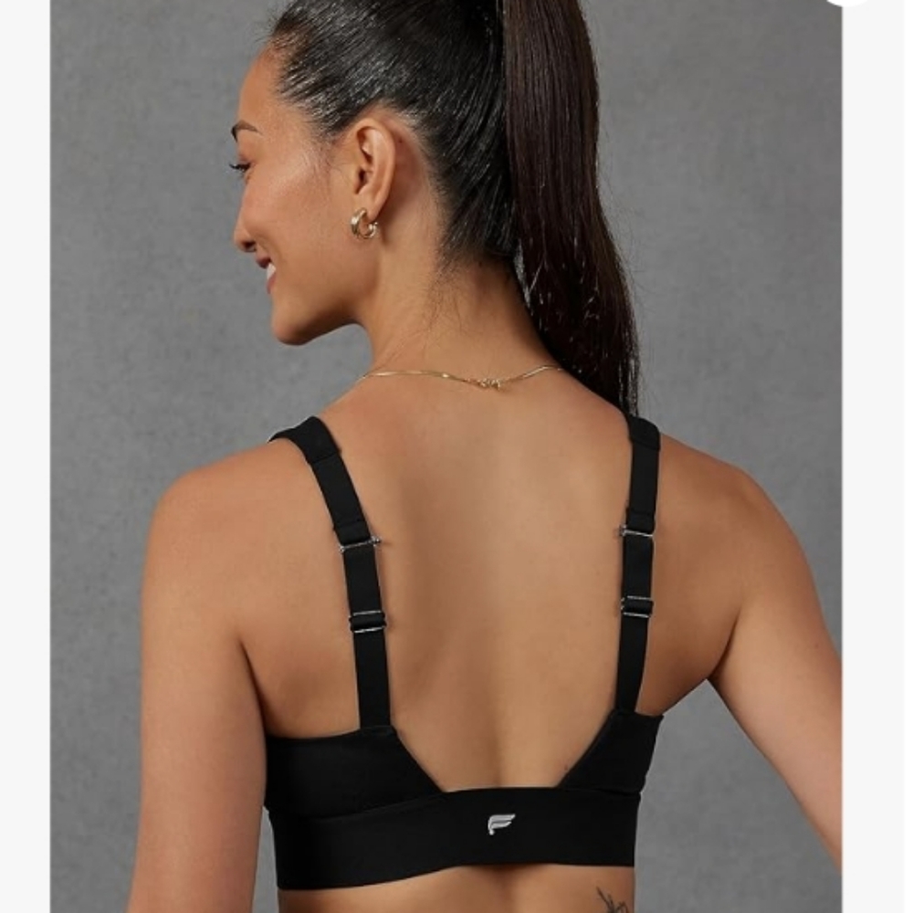 Fabletics Black All Day Every Day Convertible Sports Bra Sz XS - Picture 2 of 16